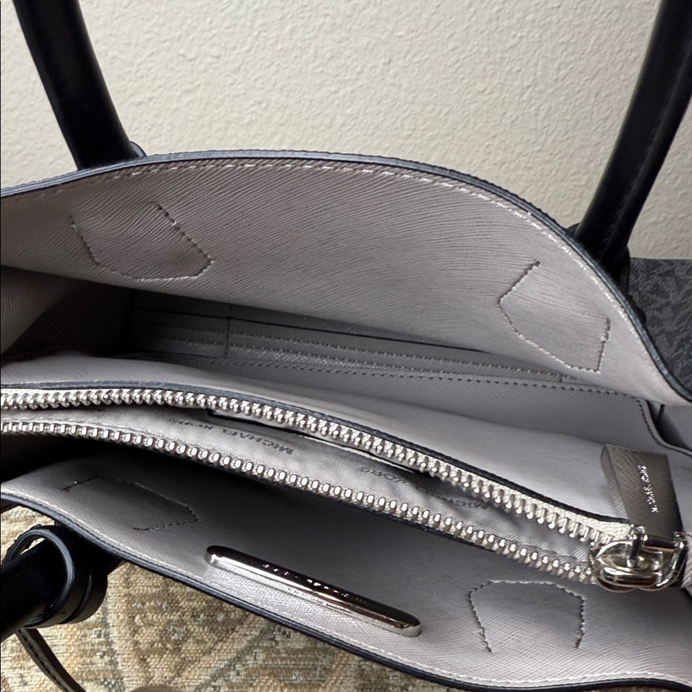 Michael Kors Dark Gray Signature Tote - Picture 8 of 16